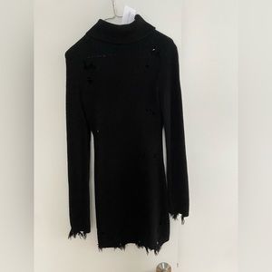 Lovers and Friends Black Sweater Dress
